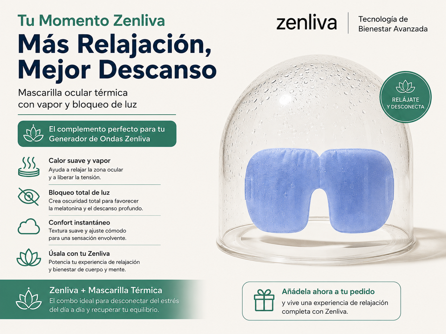 Mascarilla ocular térmica