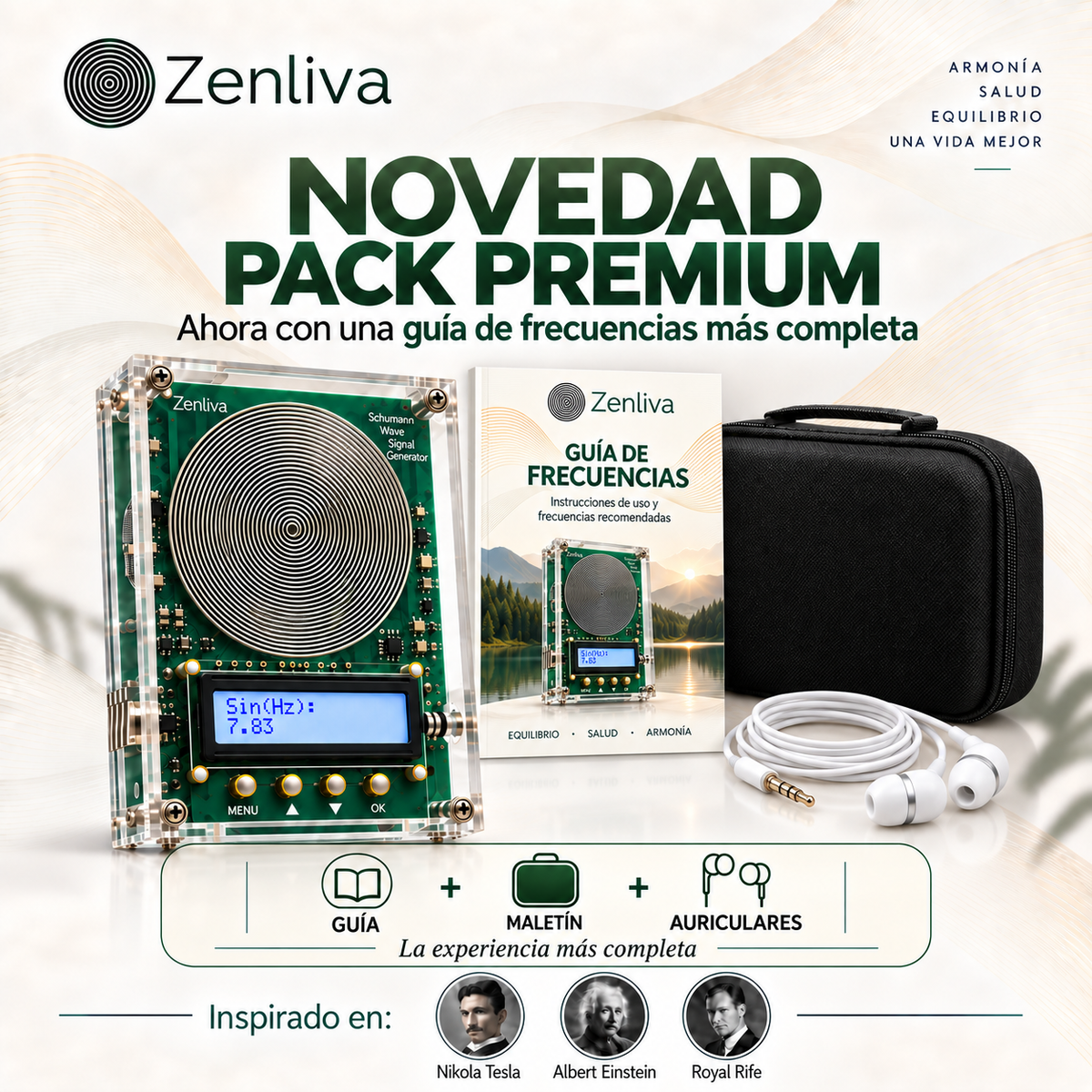 Dispositivo de frecuencias curativas Zenliva™